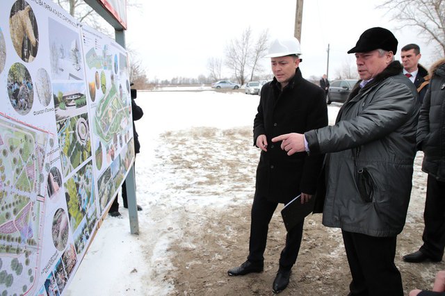 The construction of a new Park zone in the village Starocherkasskaya is being completed