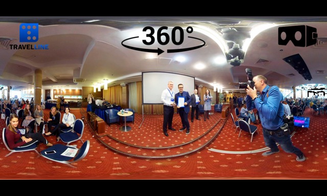 Maralin Ru participant of the presentation of the event in VR 360 in Saint-Petersburg