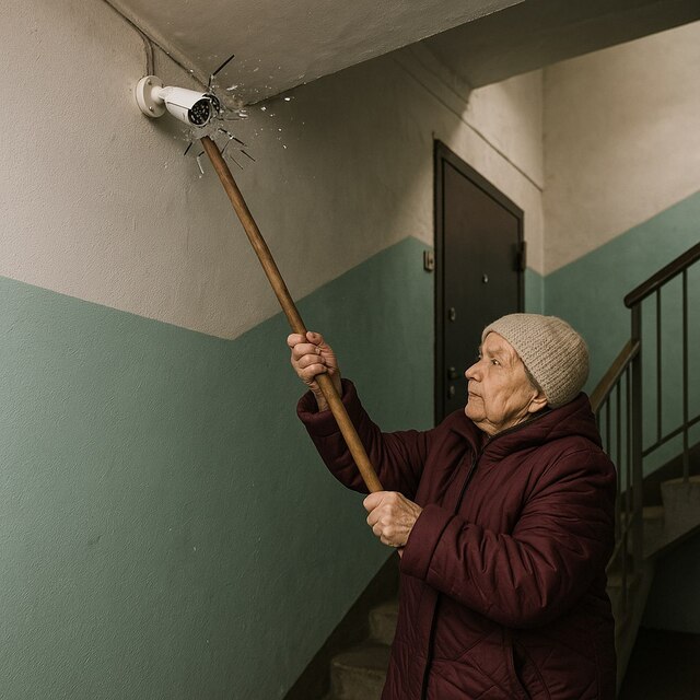 Сосед поставил камеру в подъезде. Имеете право потребовать её убрать.