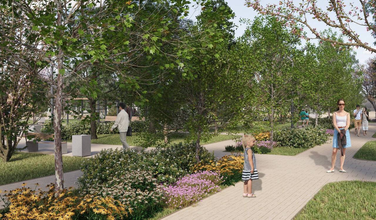 Парковый сквер  Строителей преобразится: ловите момент - купить ликвидную недвижимость  4