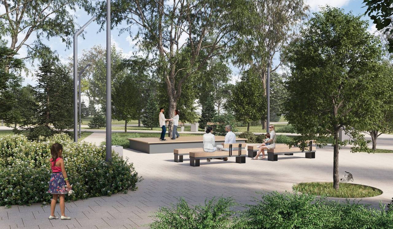 Парковый сквер  Строителей преобразится: ловите момент - купить ликвидную недвижимость  5