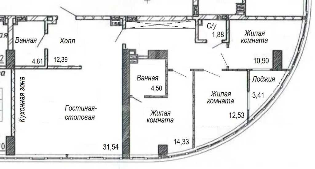 4-ком. на Набережной