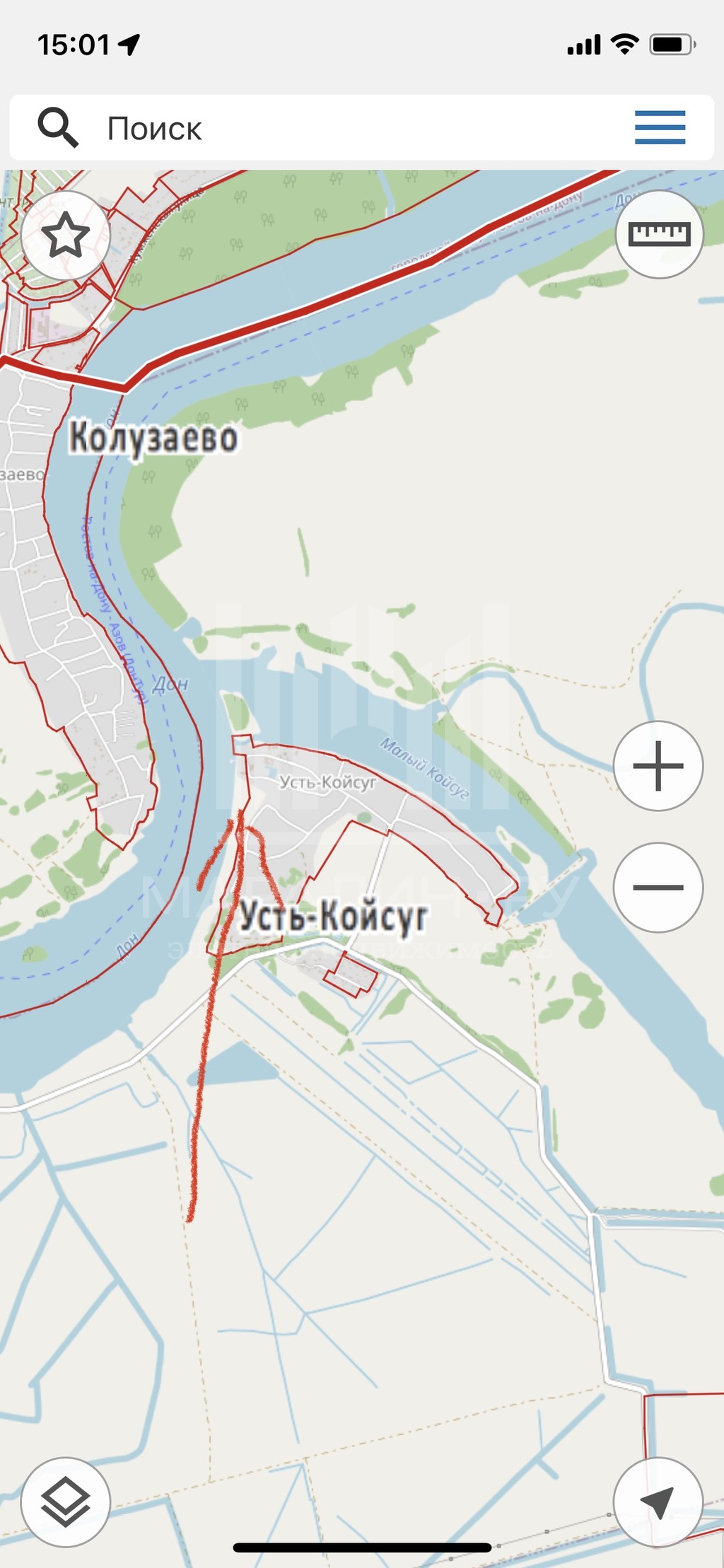 Участок в Усть Койсуге . 