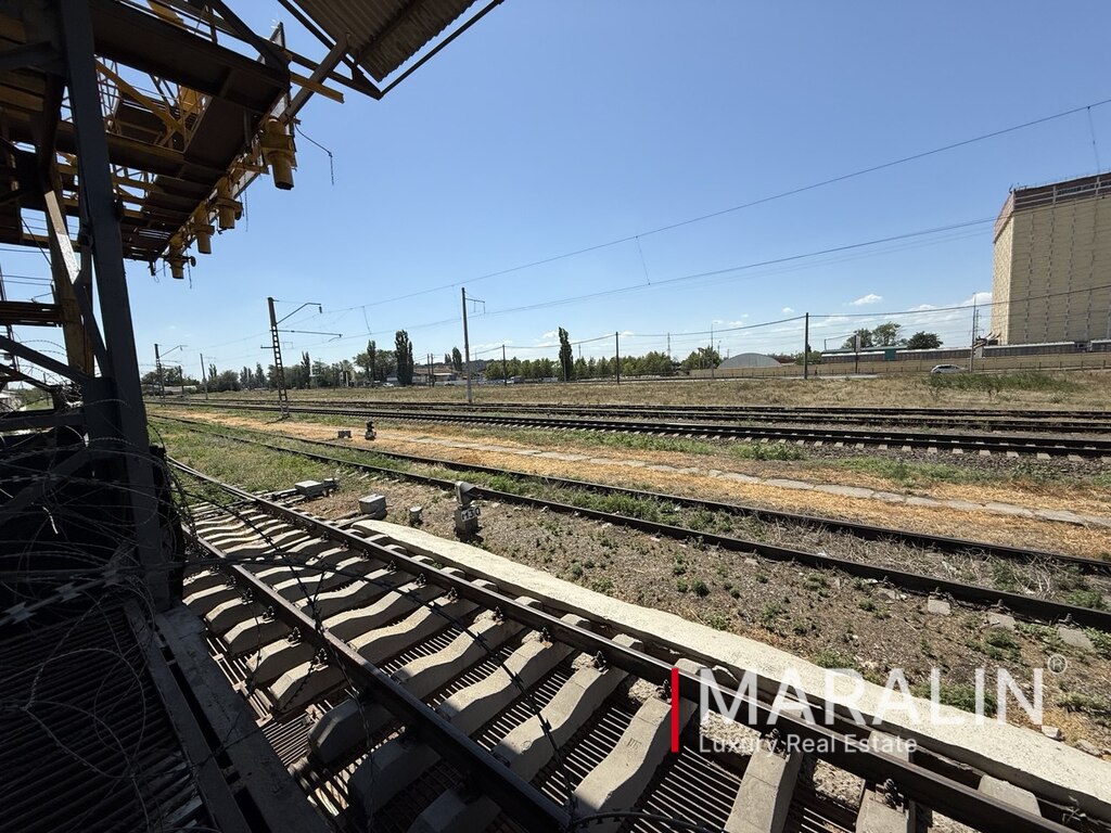 Warehouse with railway
