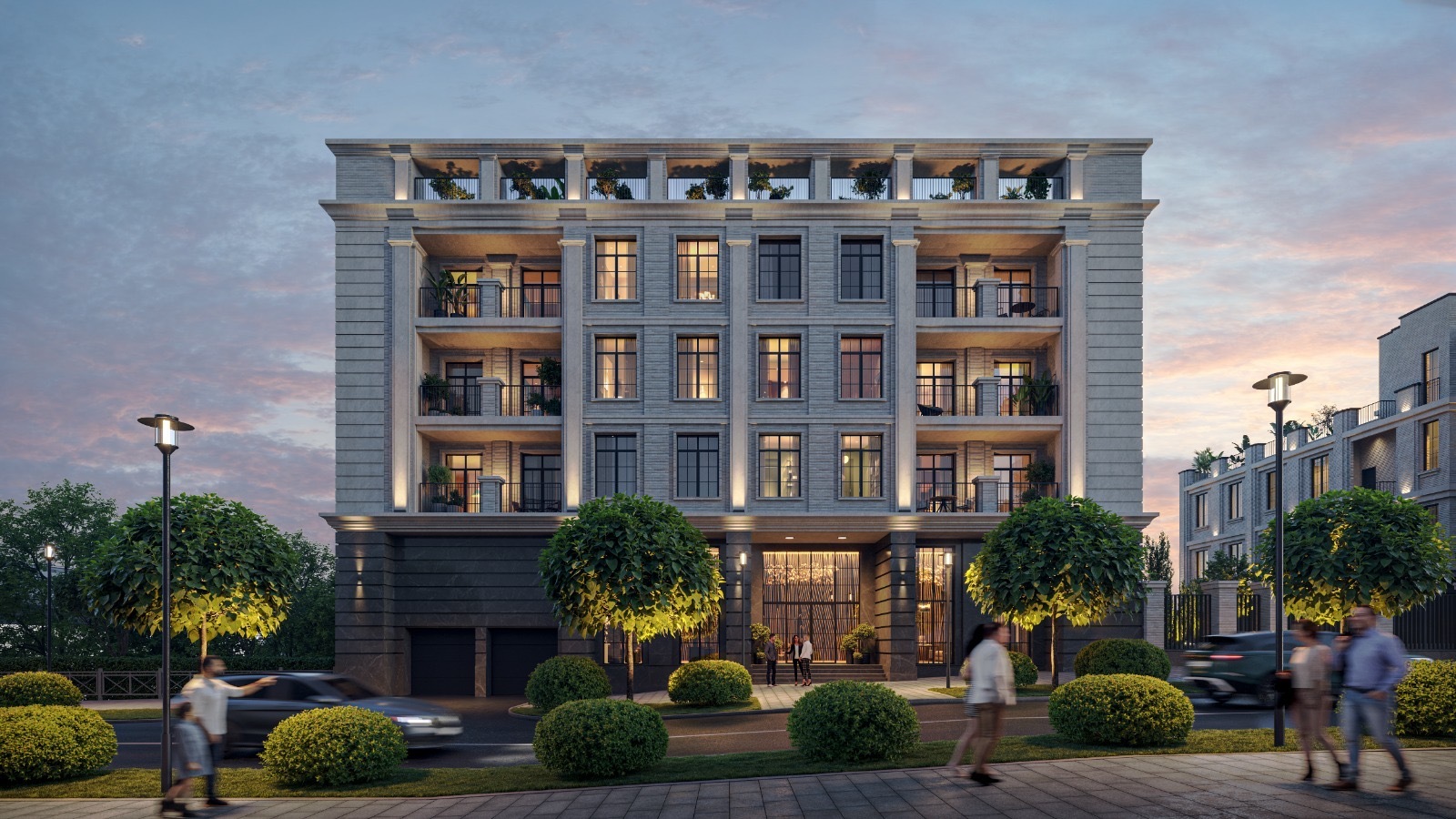 A four-bedroom apartment